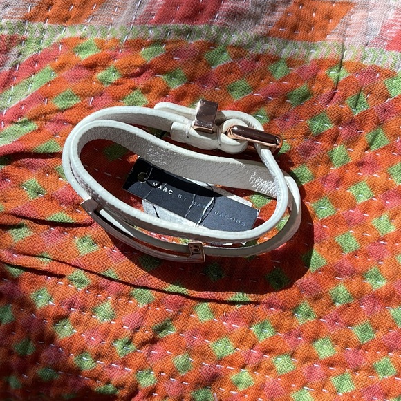 Marc Jacobs Leather Wrap Rose Gold Bracelet - Picture 2 of 4